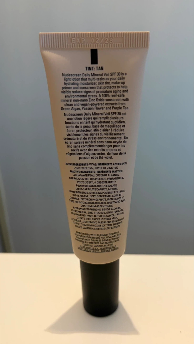 NUDESTIX Nudescreen Daily Mineral Veil SPF 30 Tinted Moisturizer - photo 2