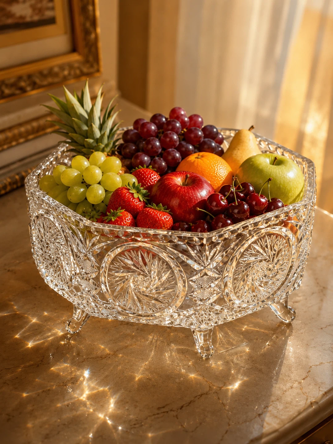 Crystal Footed Bowl