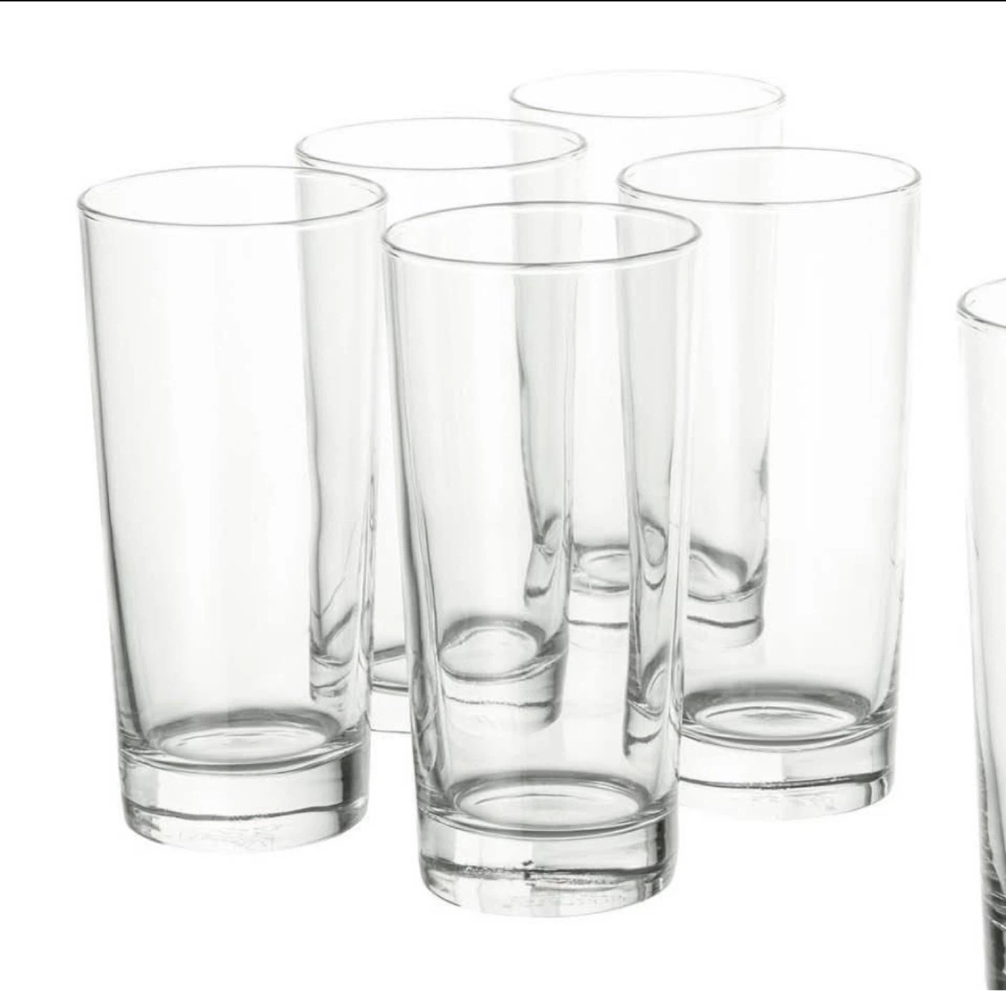 IKEA Clear Glass Tumblers - Set of 5