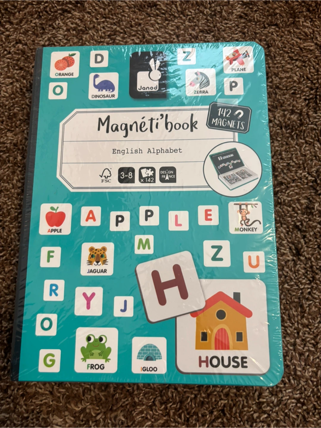 Janod Magnéti'book English Alphabet Magnetic Game