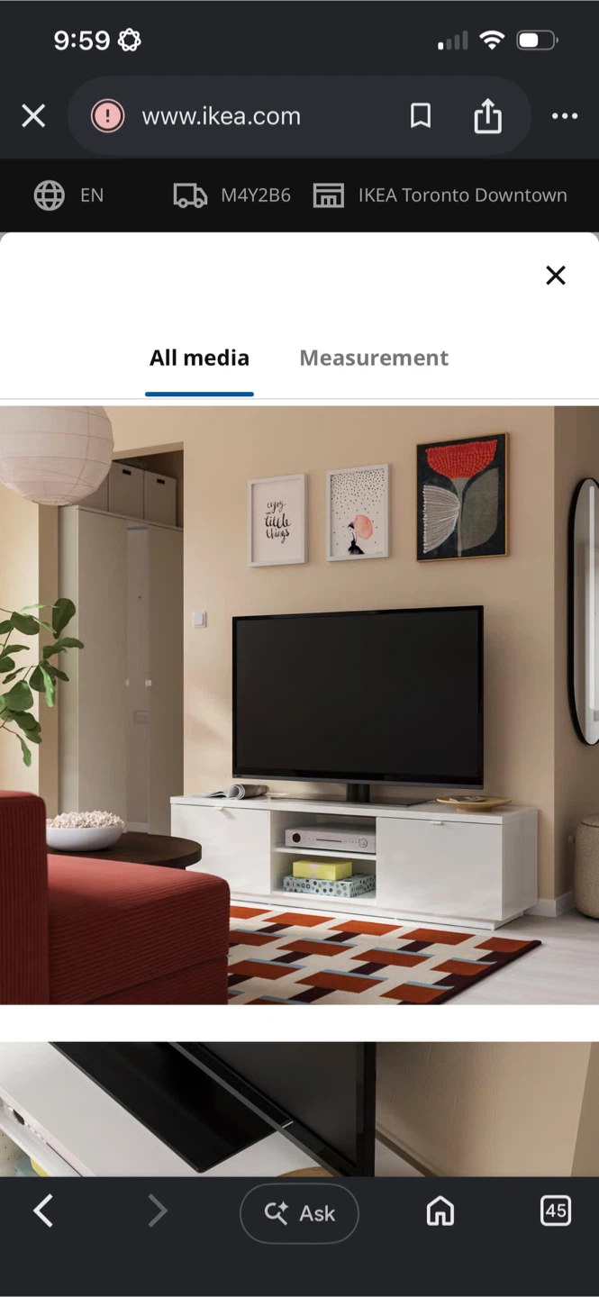 IKEA BESTÅ TV Stand - White - photo 4