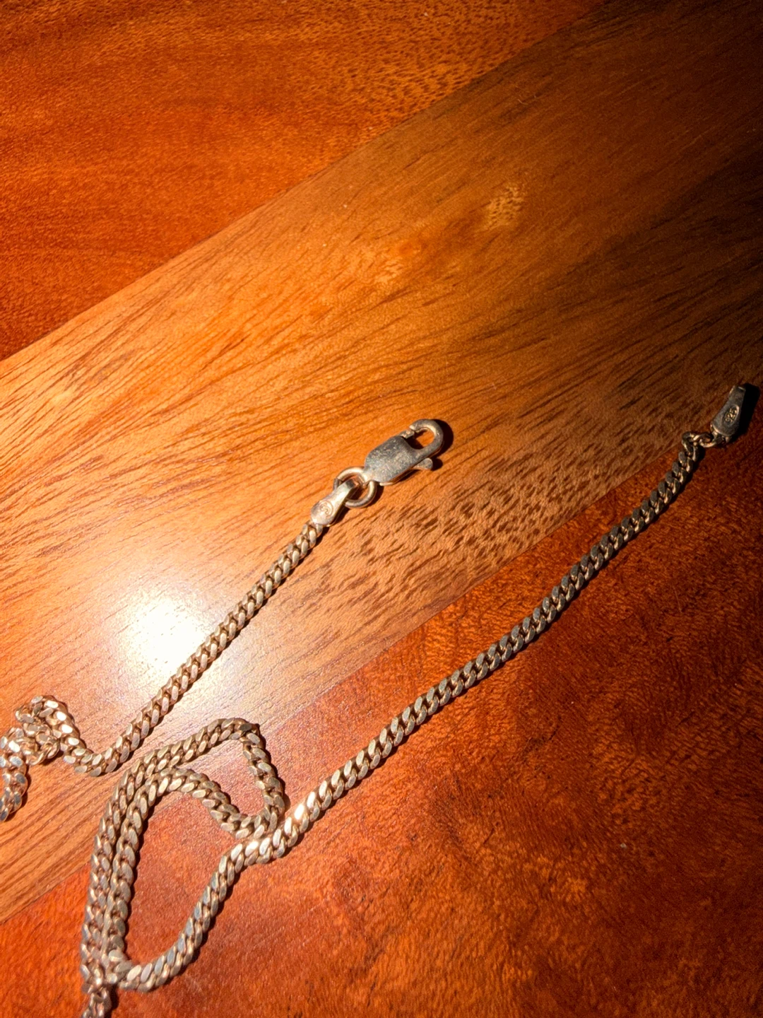 Sterling Silver Fine Cuban Link Chain Necklace 28in/1mm - photo 3
