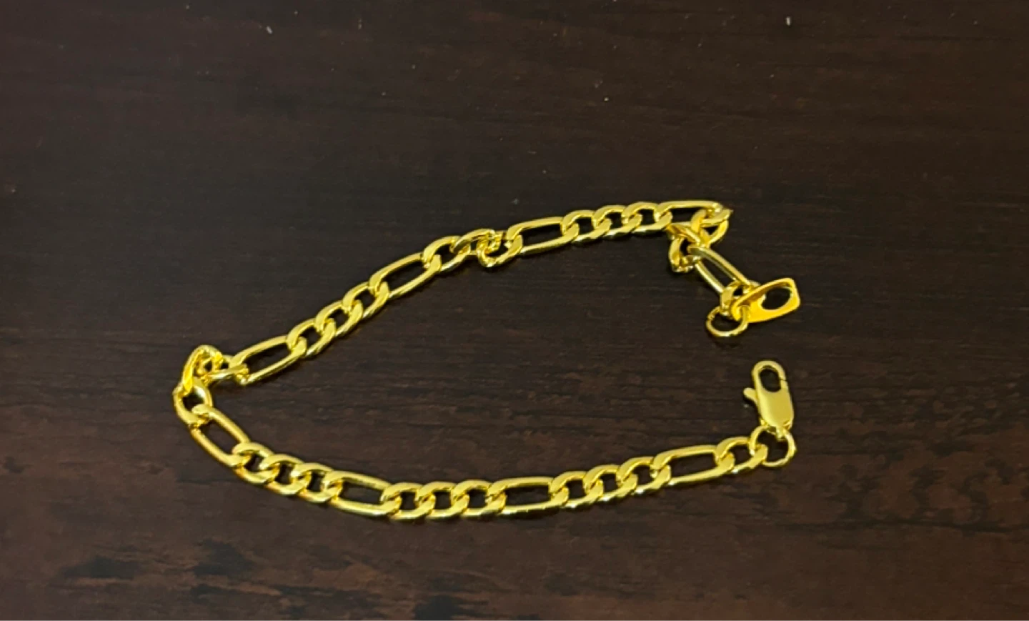 NEW-Gold Figaro Chain Bracelet