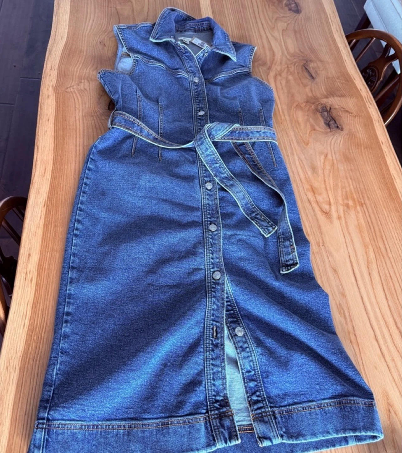 (New) RW&CO. Denim Midi Dress US L