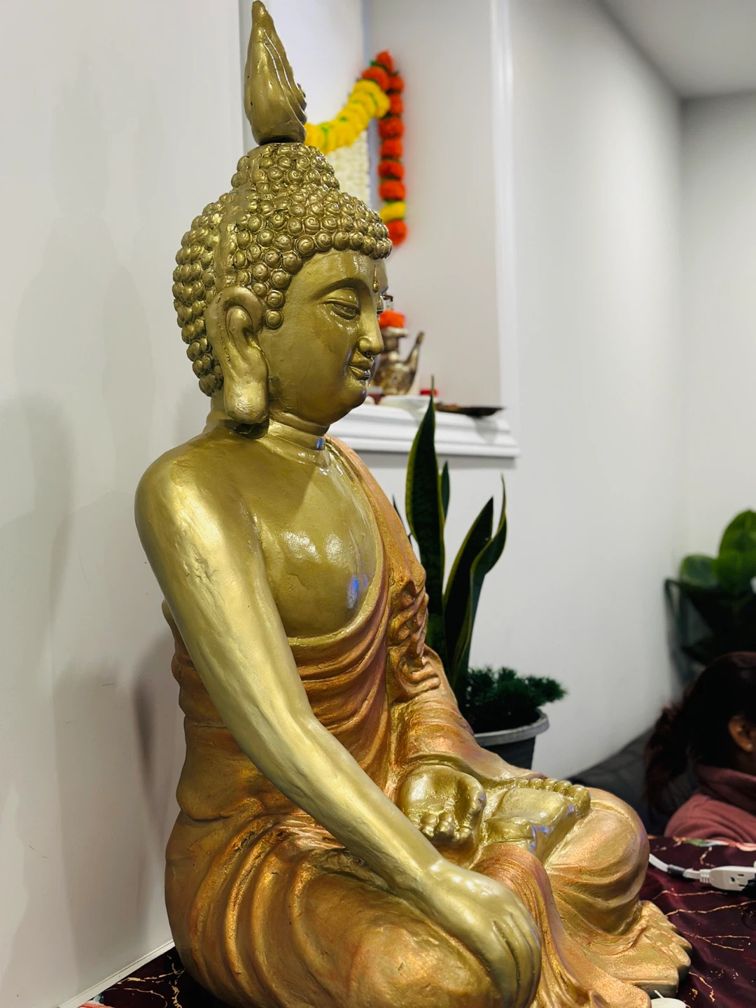 Majestic Golden Meditation Buddha Sculpture - photo 2