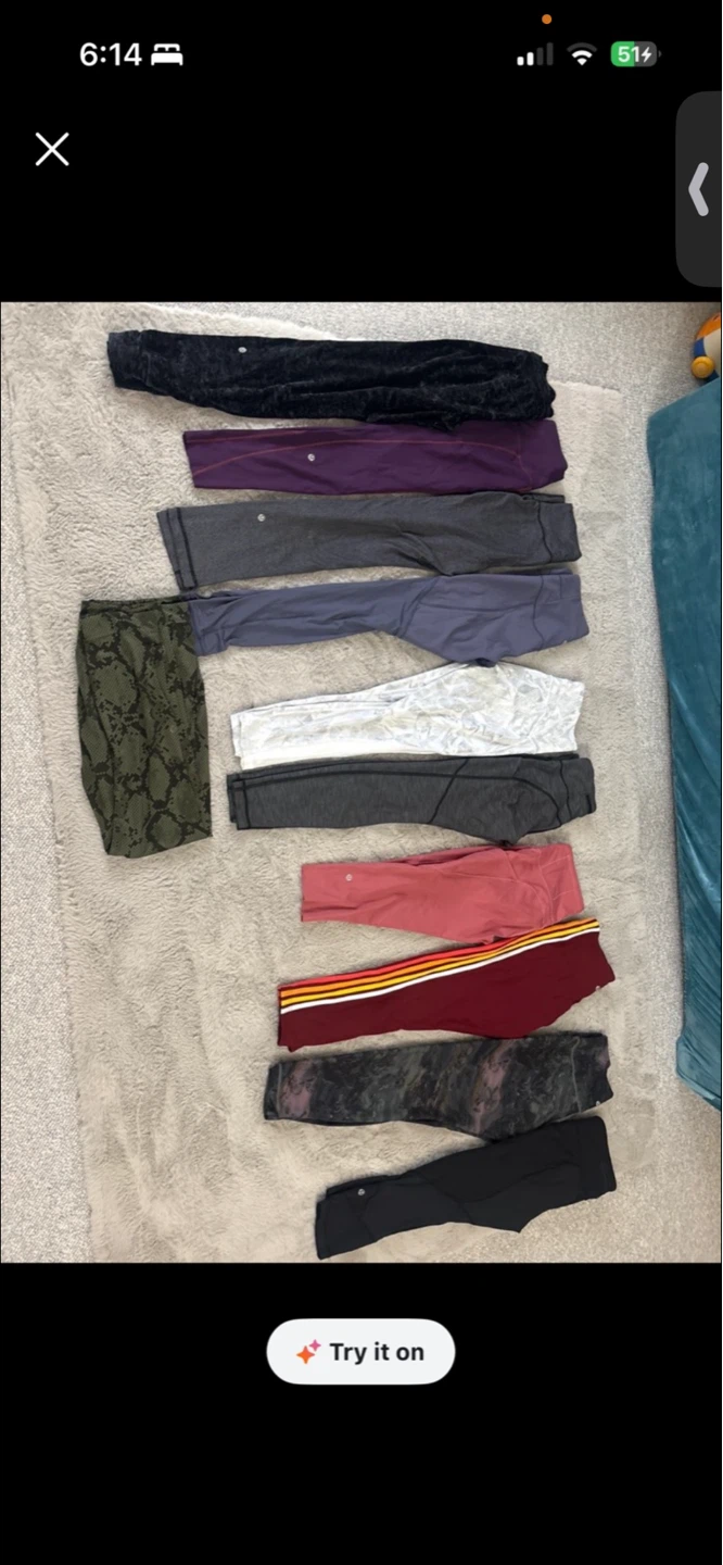 11Lululemon Leggings Lot (Various Sizes & Styles)
