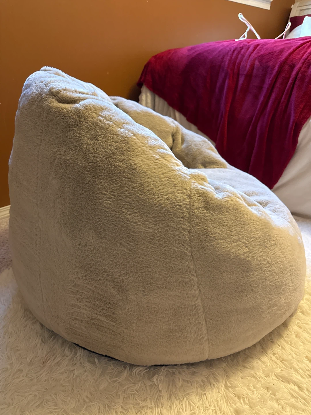 Faux Fur Bean Bag Chair - photo 3