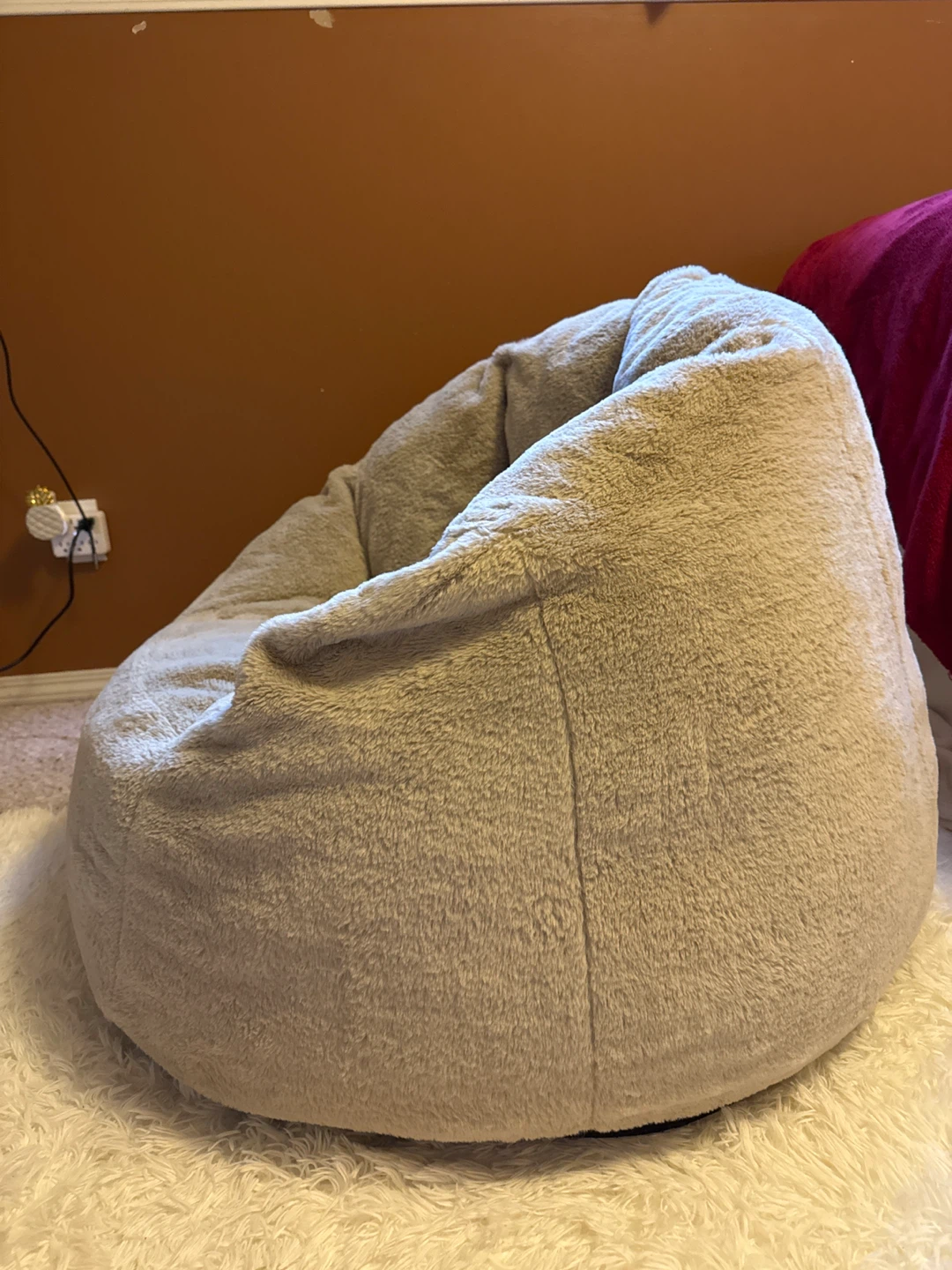 Faux Fur Bean Bag Chair - photo 4
