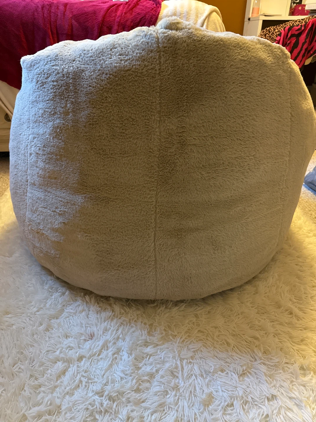 Faux Fur Bean Bag Chair - photo 2