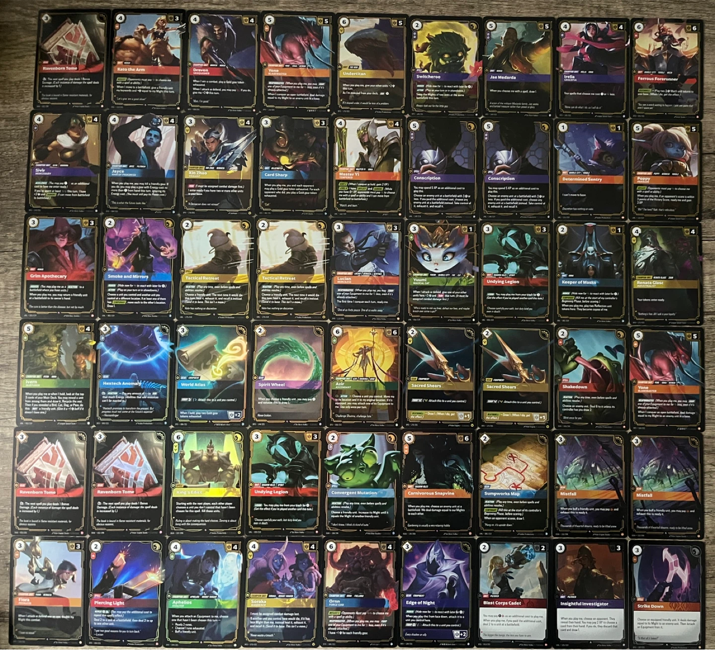 A Lot of Riftbound League of Legends Holo Cards (100+) - photo 2