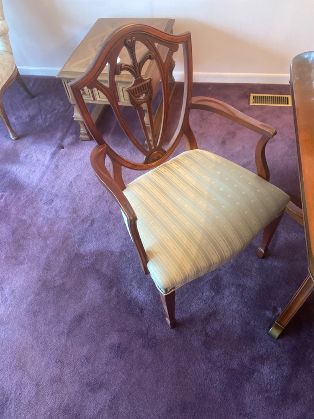 Wooden Dining Chair with Upholstered Seat - photo 2