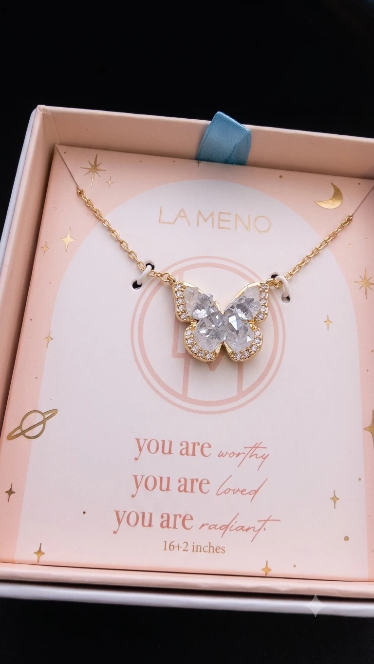 LA MENO Butterfly Necklace
