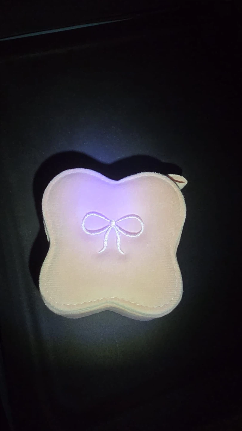 Pink Bow Jewelry Box with Light