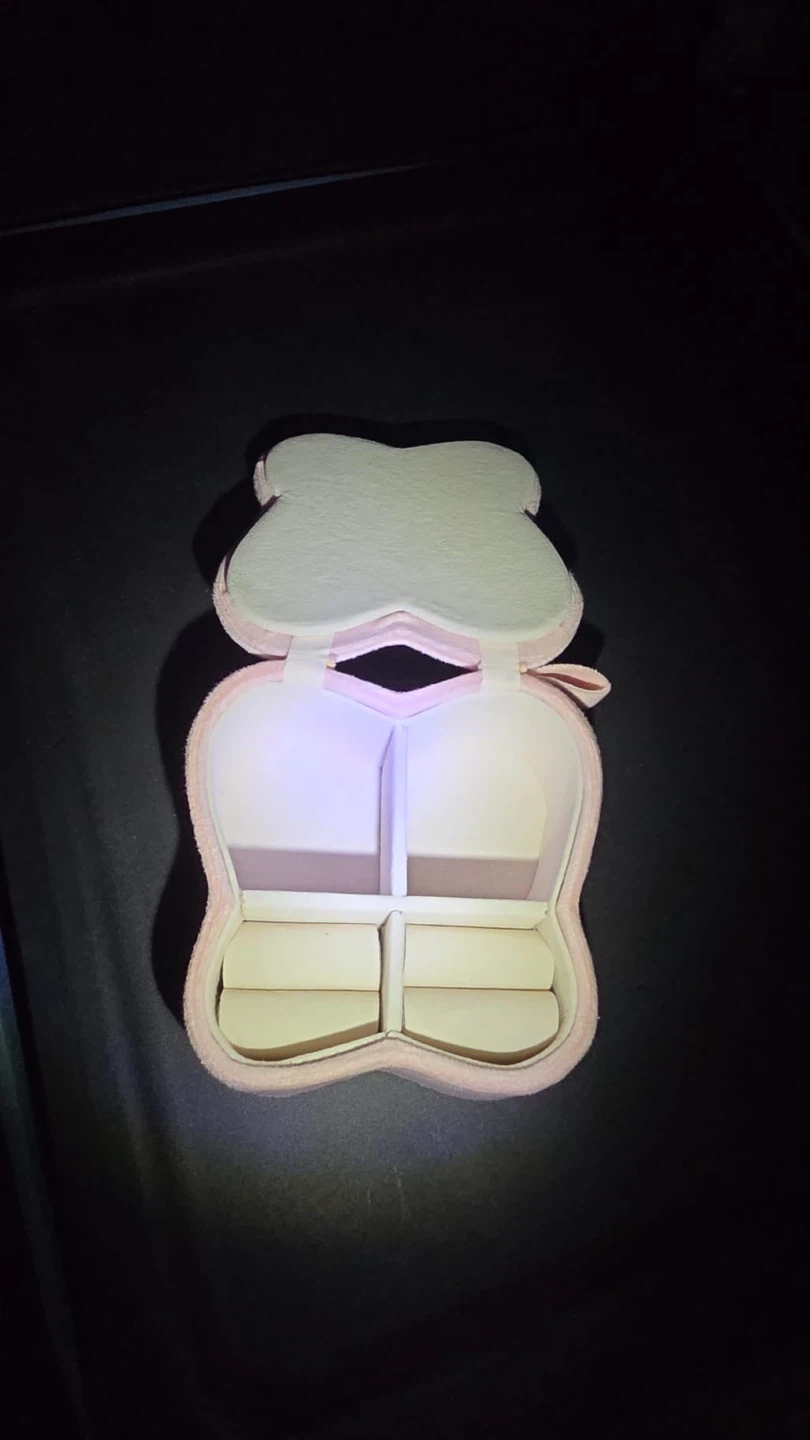 Pink Bow Jewelry Box with Light - photo 2