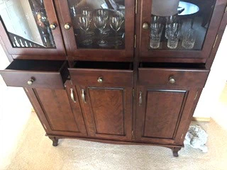 Solid Birch Curio Cabinet with Lights - excellent condition - photo 5