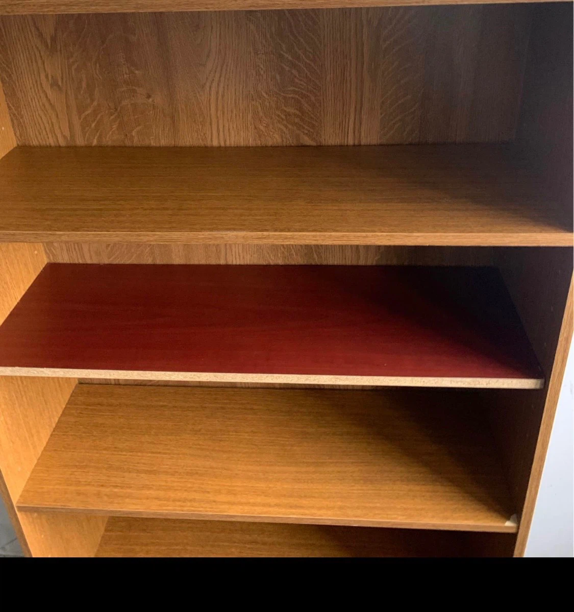 Tall 5-Shelf Wood Bookcase - photo 2