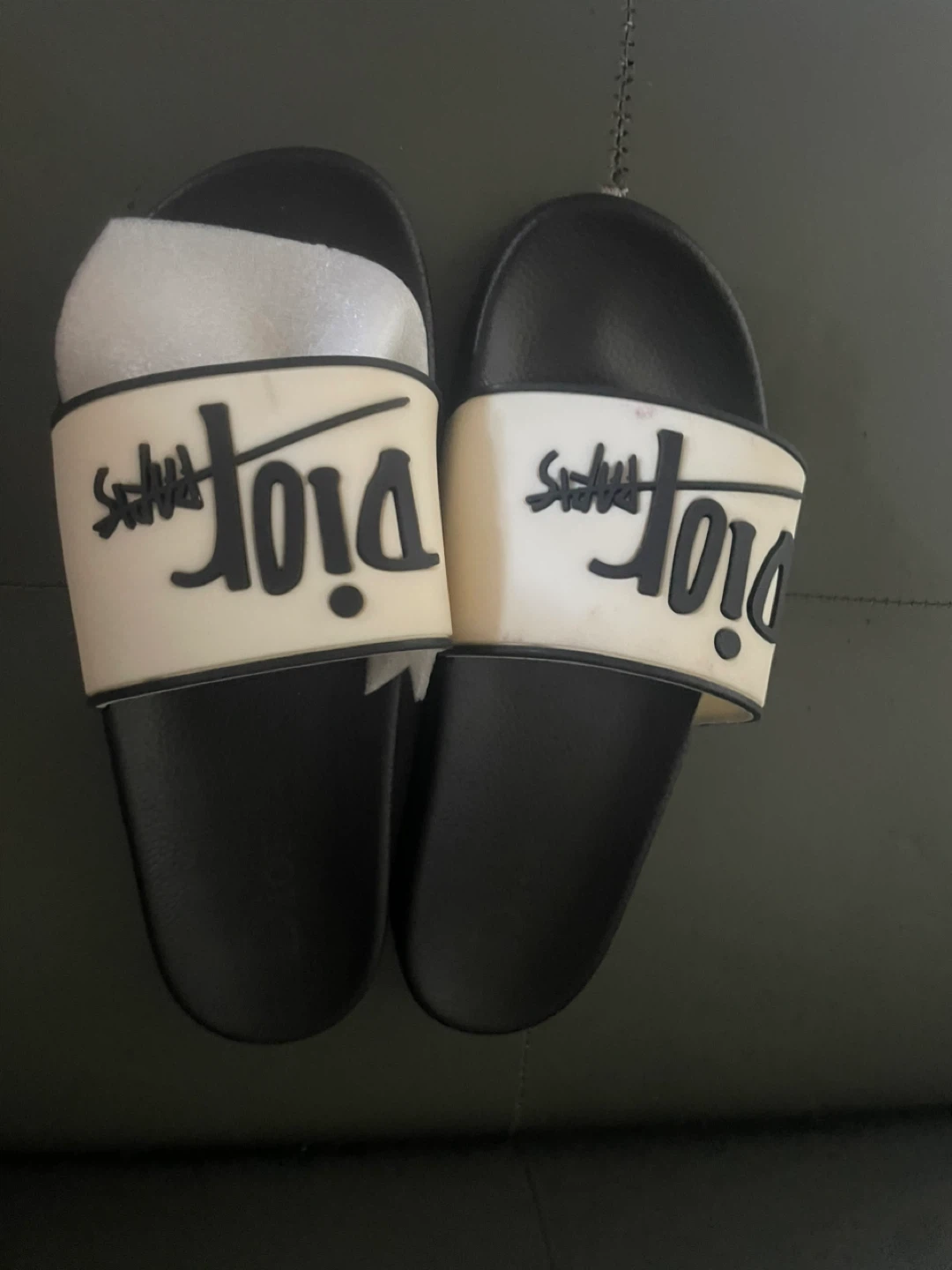Dior Slides Black White