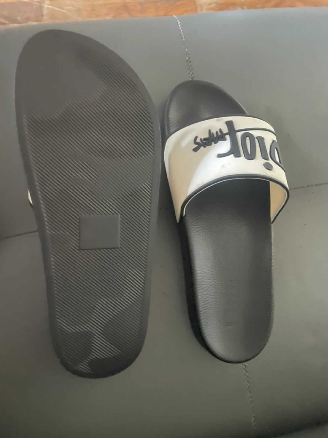 Dior Slides Black White - photo 2
