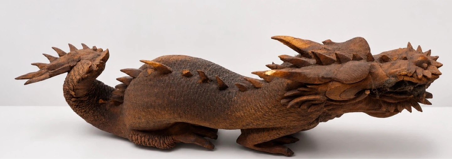 Wooden Dragon Sculpture