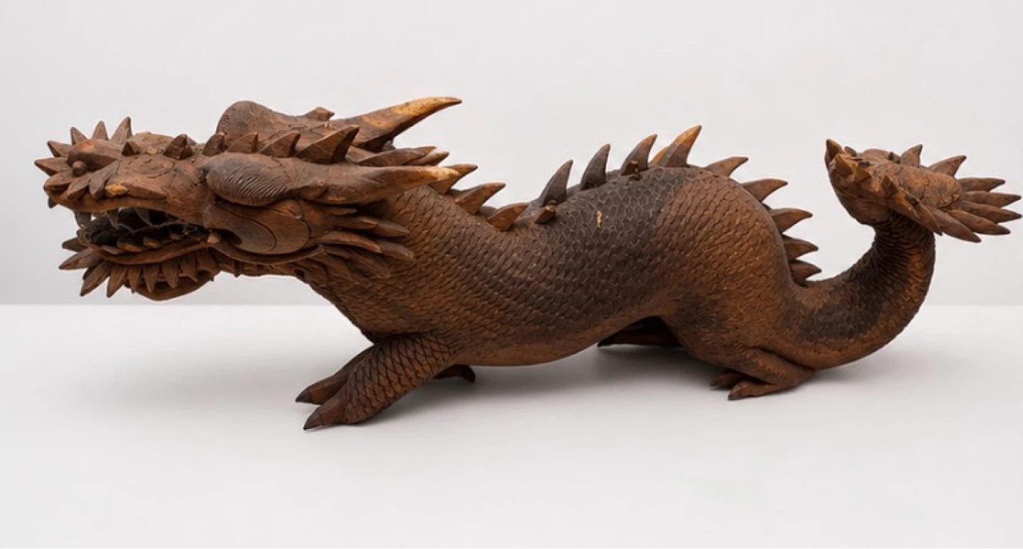 Wooden Dragon Sculpture - photo 2