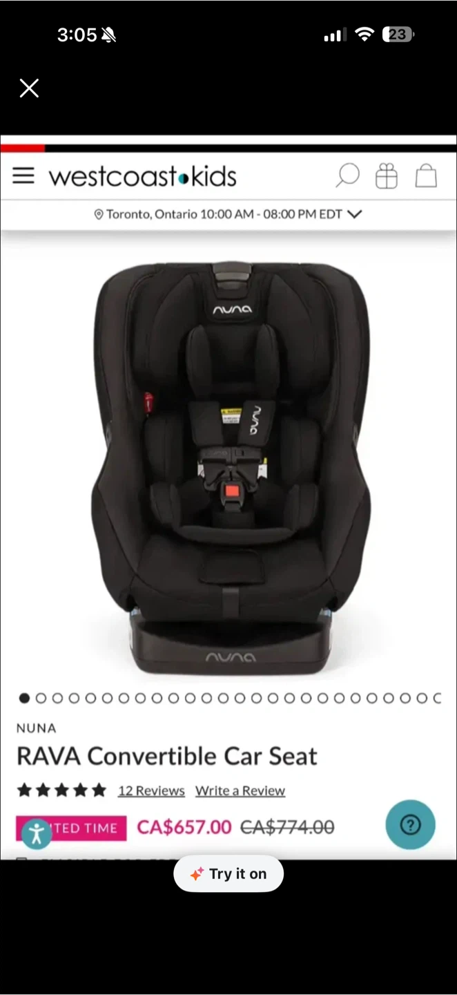 Brand new Nuna Rava car seat - photo 2