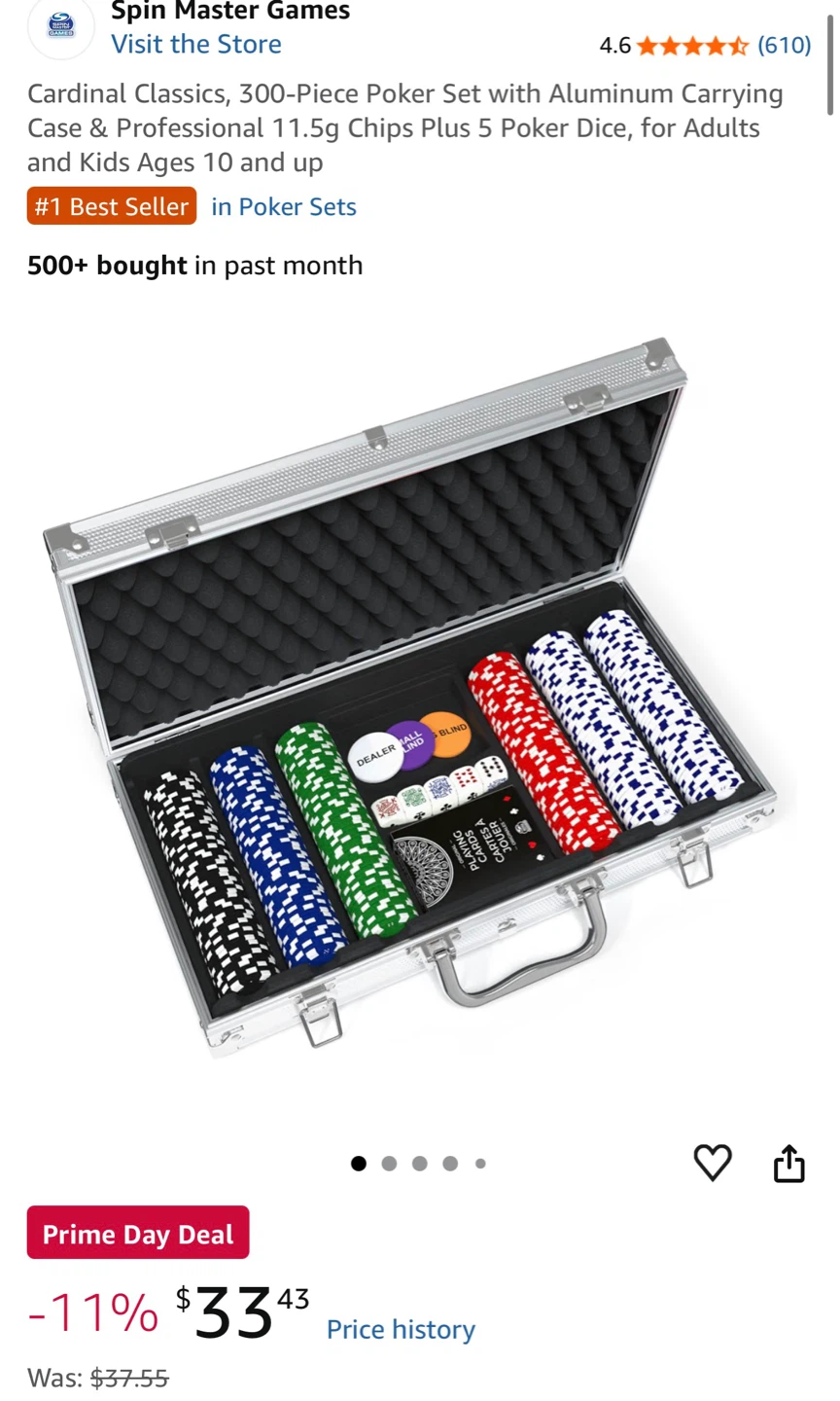 Cardinal Classics 300-Piece Poker Set - extra chip - photo 3