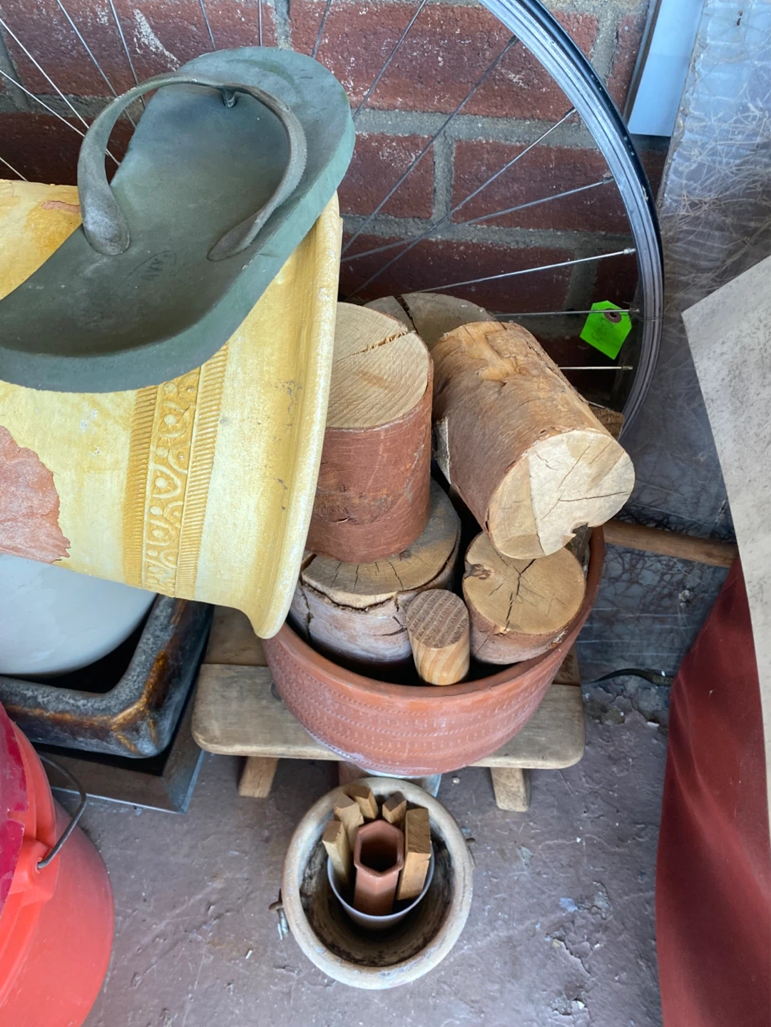 Free birch log pieces