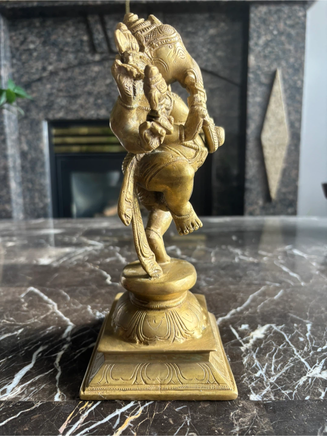 3 Kg Brass Ganesha Statue - photo 3