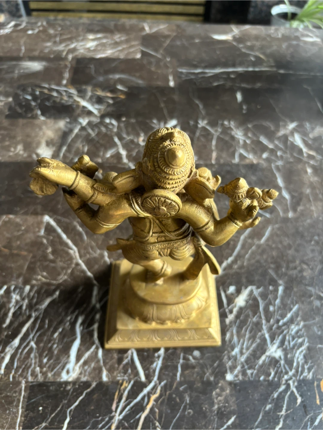 3 Kg Brass Ganesha Statue - photo 4