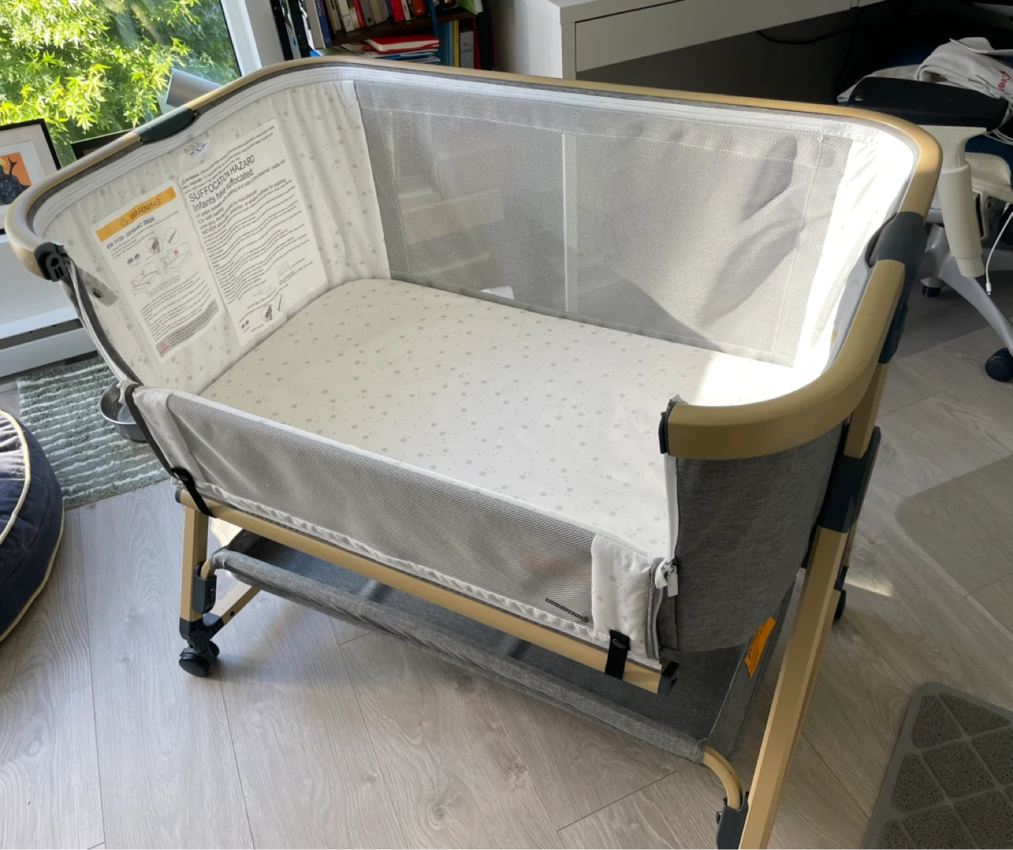 Baby Bassinet with Wheels