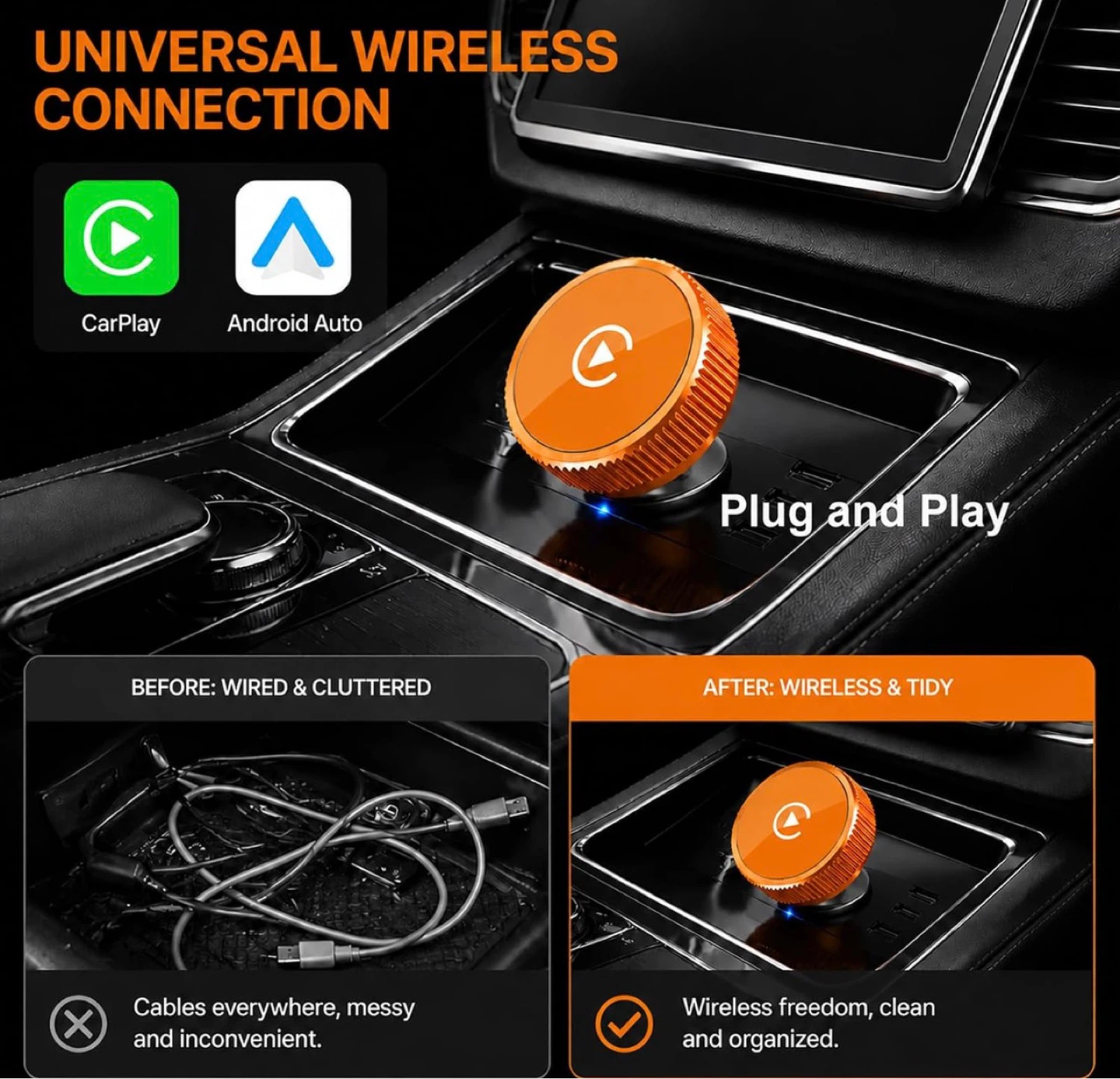 Wireless CarPlay & Android Auto Adapter - photo 2