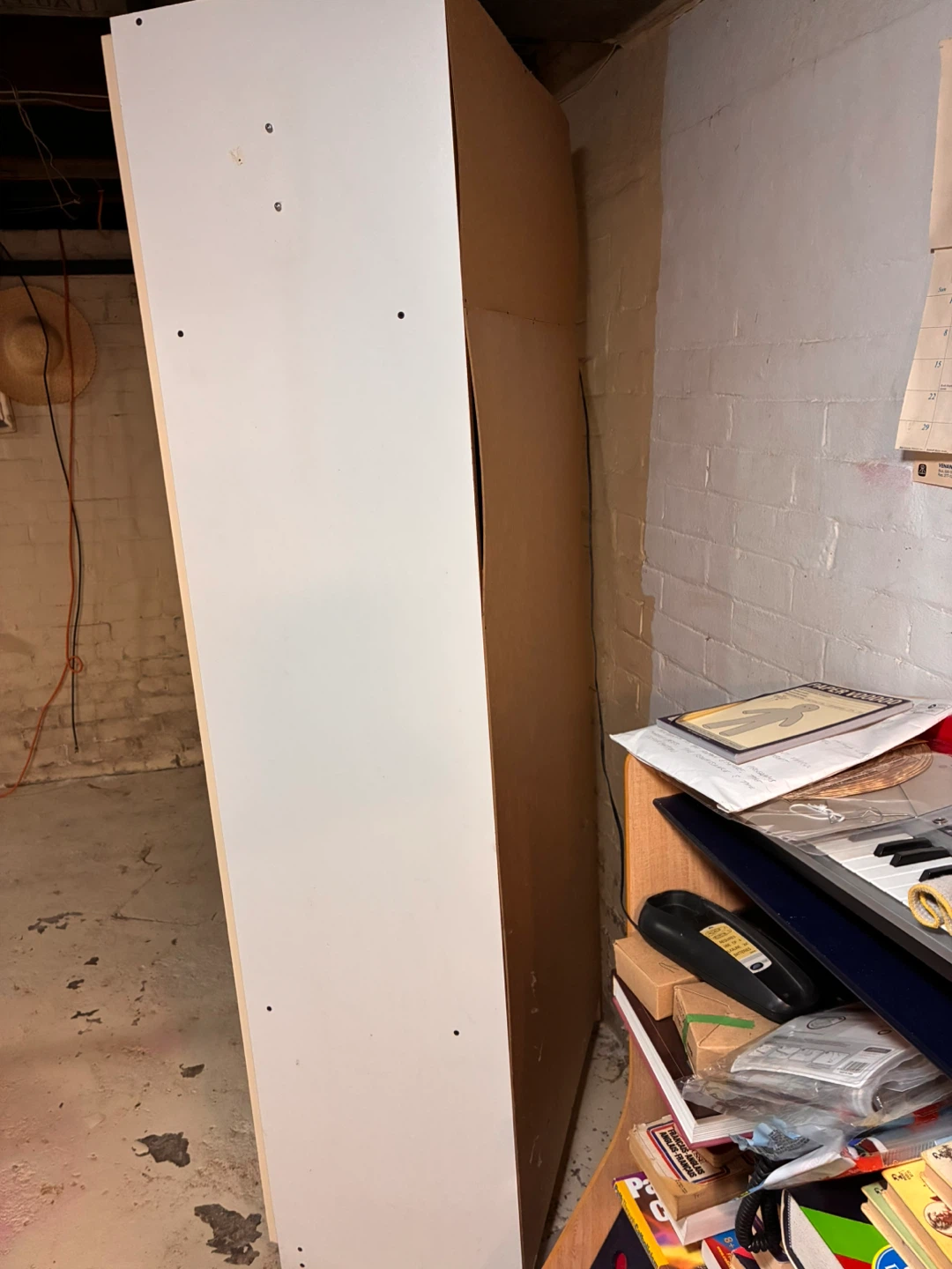 Tall white shelf with doors - photo 5