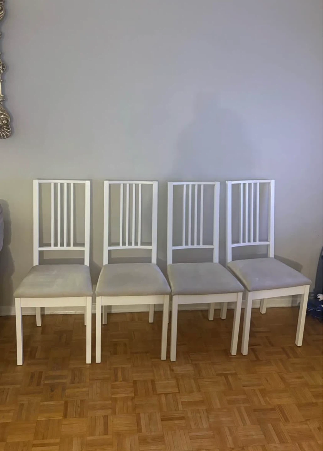 White Dining Chairs - Set of 4