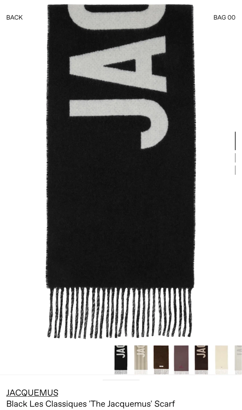 Jacquemus Les Classiques 'The Jacquemus' Scarf - photo 4