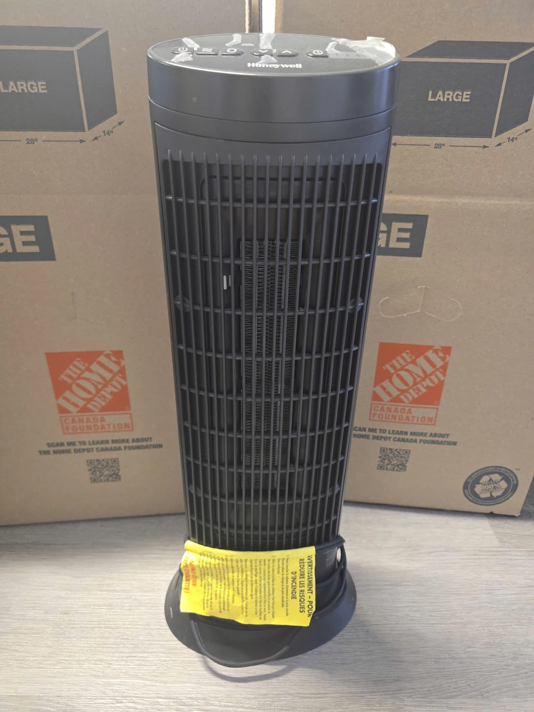 Honeywell HCE322VC Digital Ceramic Tower Heater - Black - photo 2