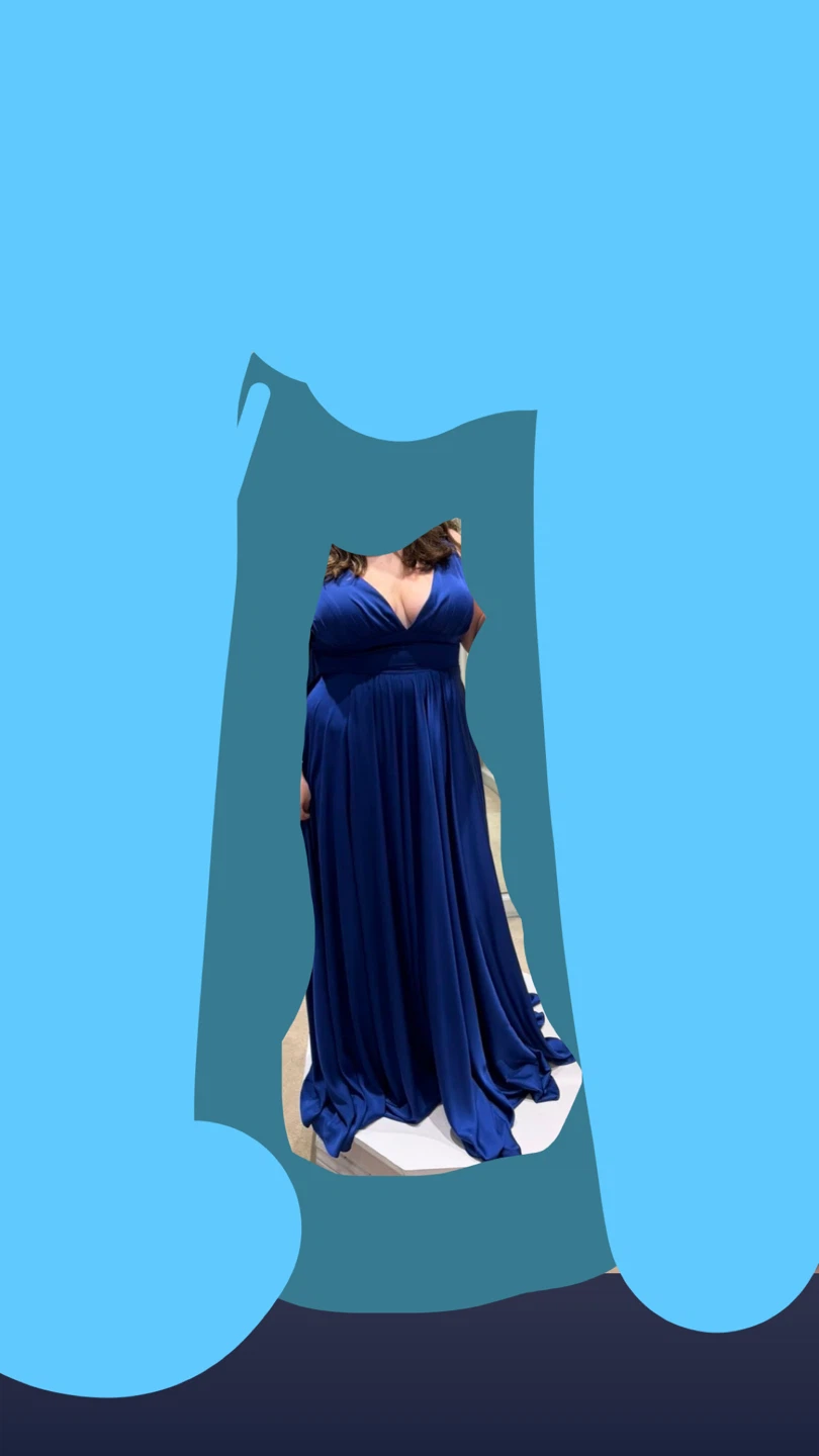 Royal Blue Floor-Length Gown