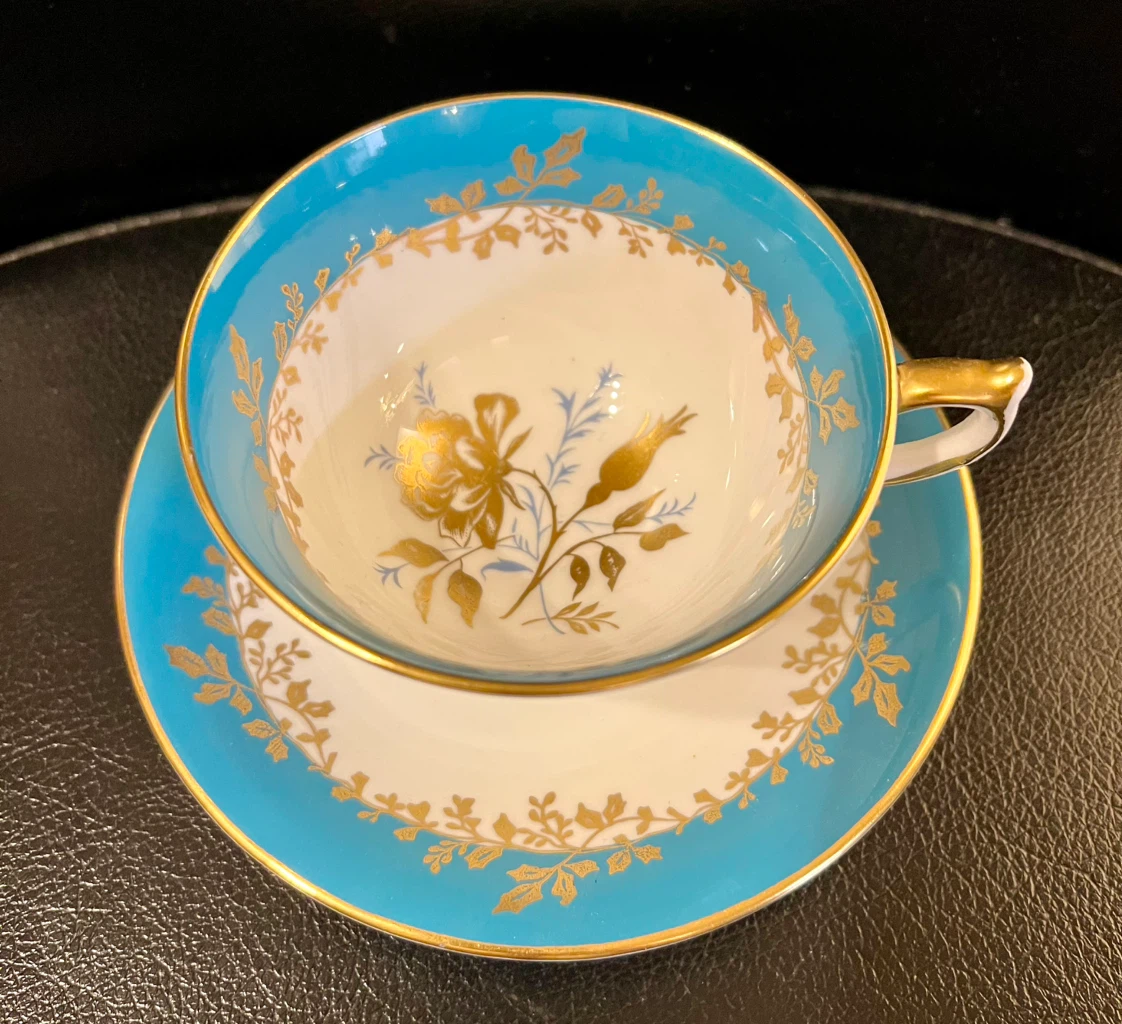 Vintage Aynsley Bone China Teacup and Saucer Set