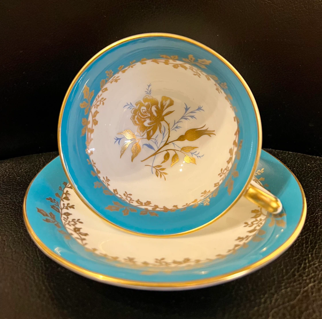 Vintage Aynsley Bone China Teacup and Saucer Set - photo 3