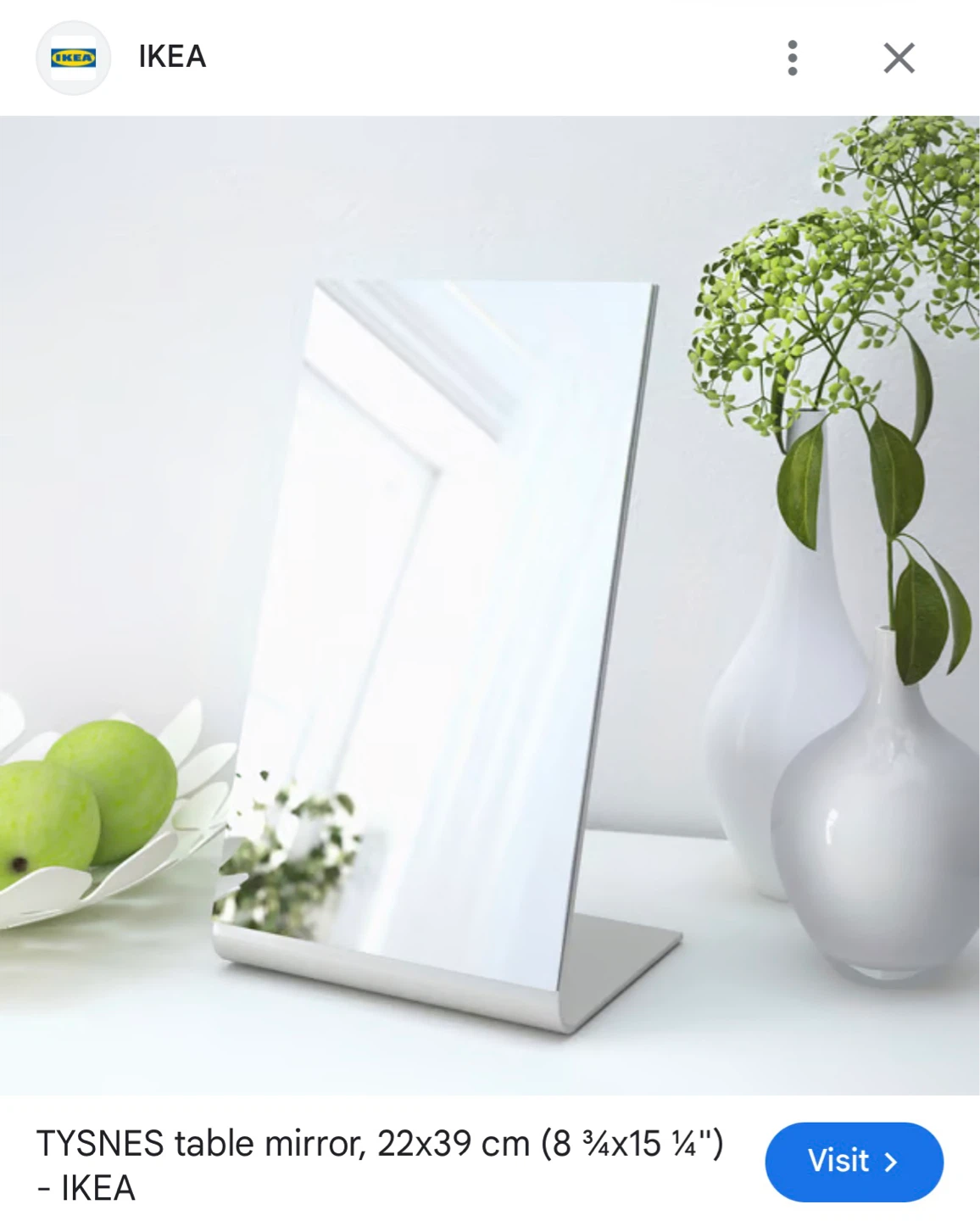 IKEA TYSNES Table Mirror - photo 2