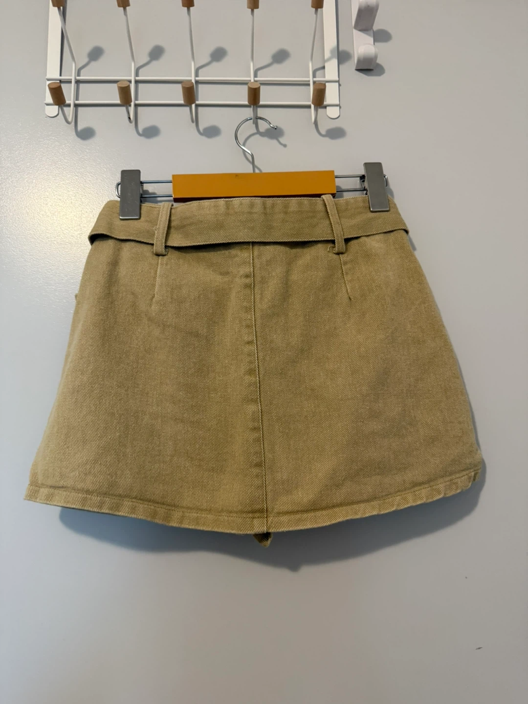 Tan Belted Mini Skirt - photo 4