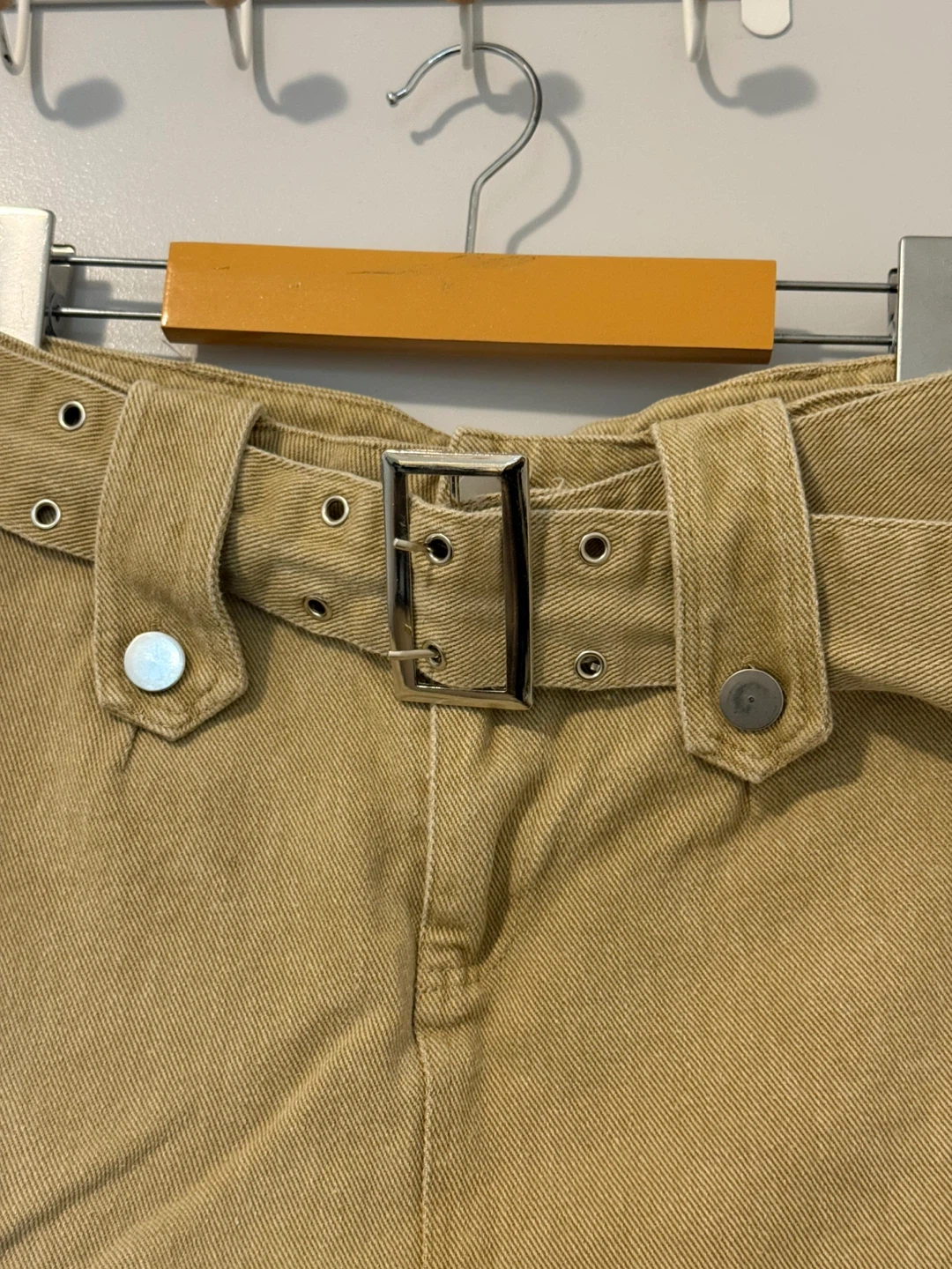 Tan Belted Mini Skirt - photo 2