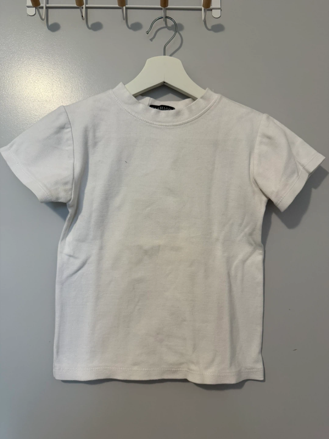 White Baby Tee Slim Fit T-shirt - XS