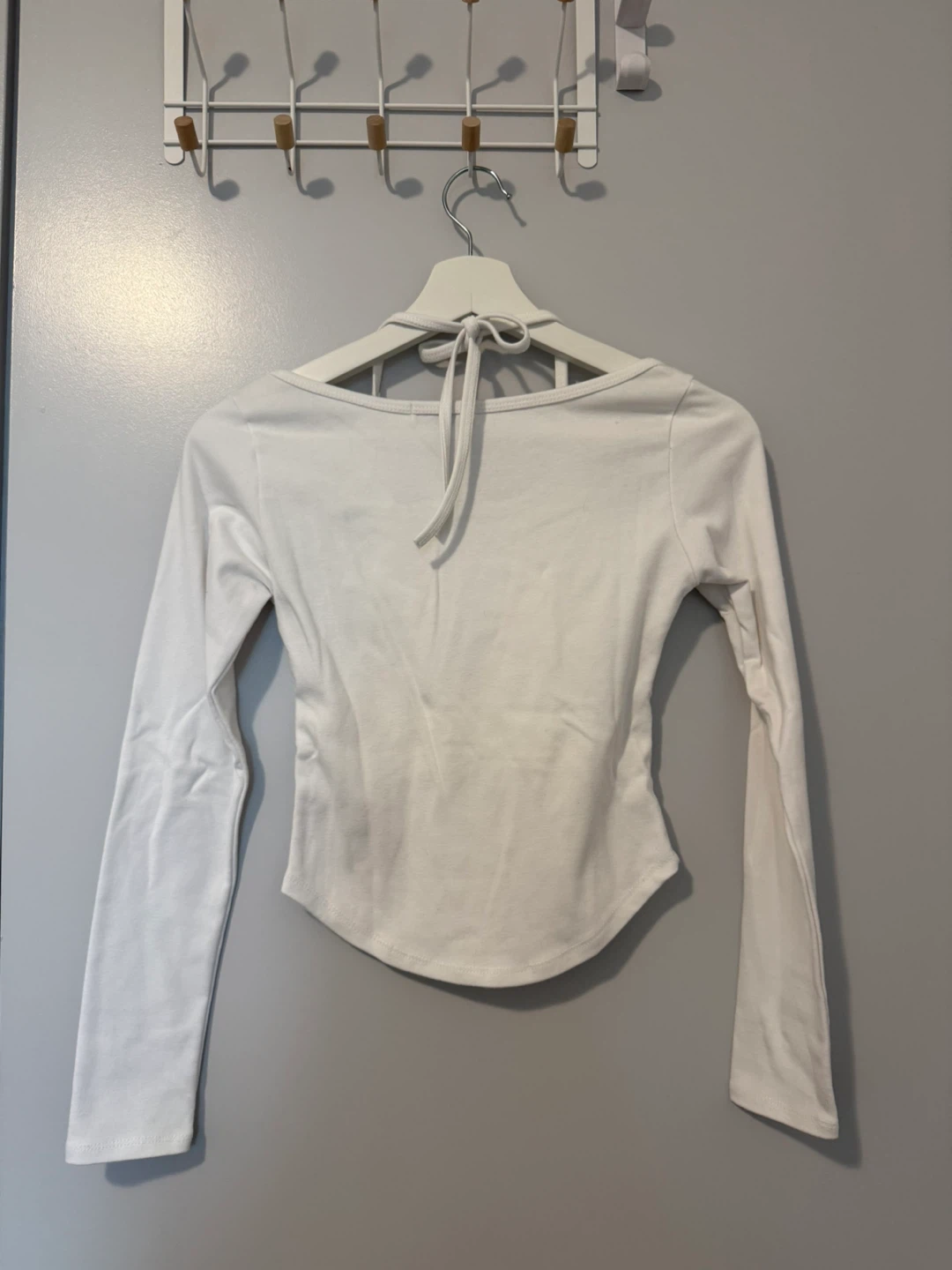 White long sleeve crop top - photo 3