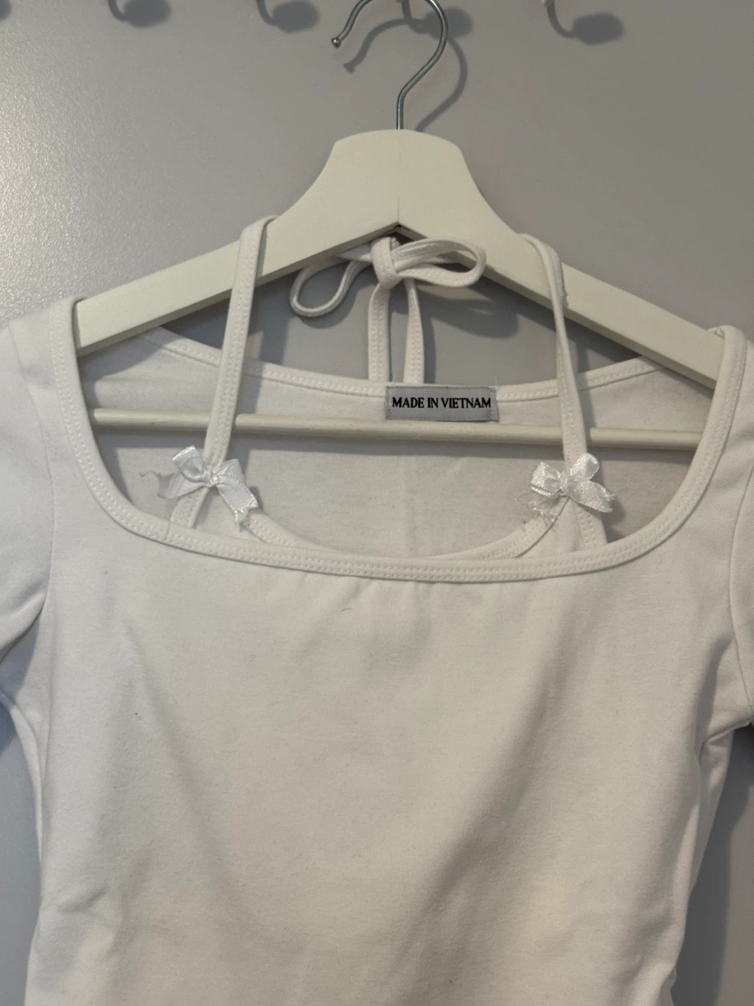 White long sleeve crop top - photo 2