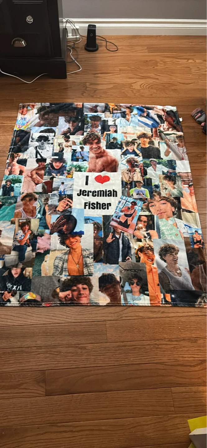 Jeremiah blanket 49 by 38 approximately