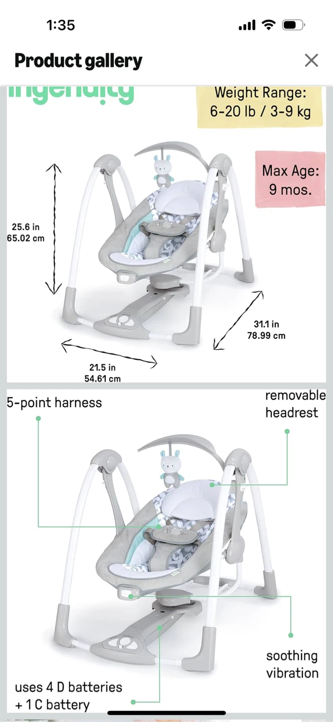 Ingenuity Baby Swing - photo 5