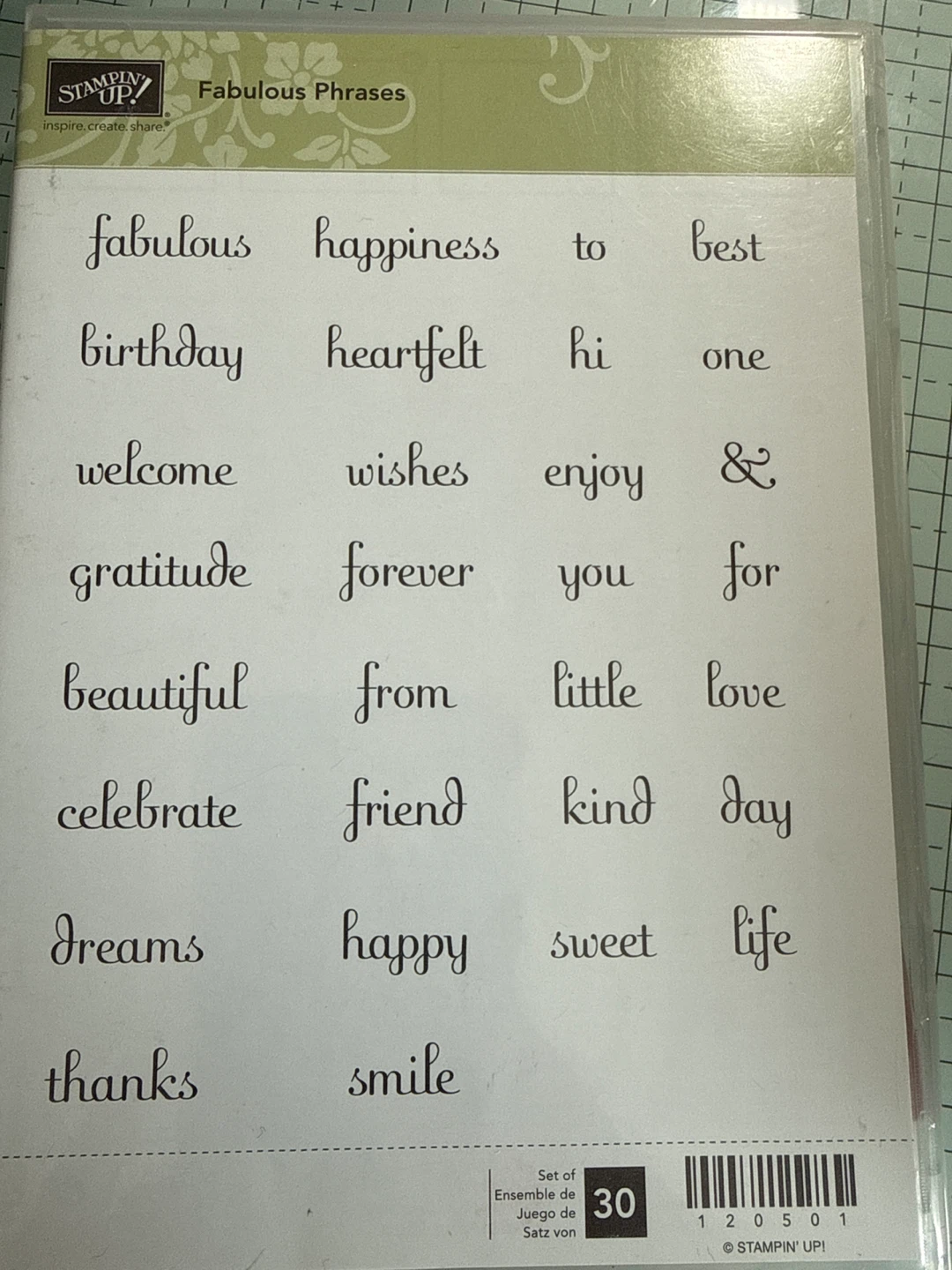 Stampin' Up! Fabulous Phrases Stamp Set