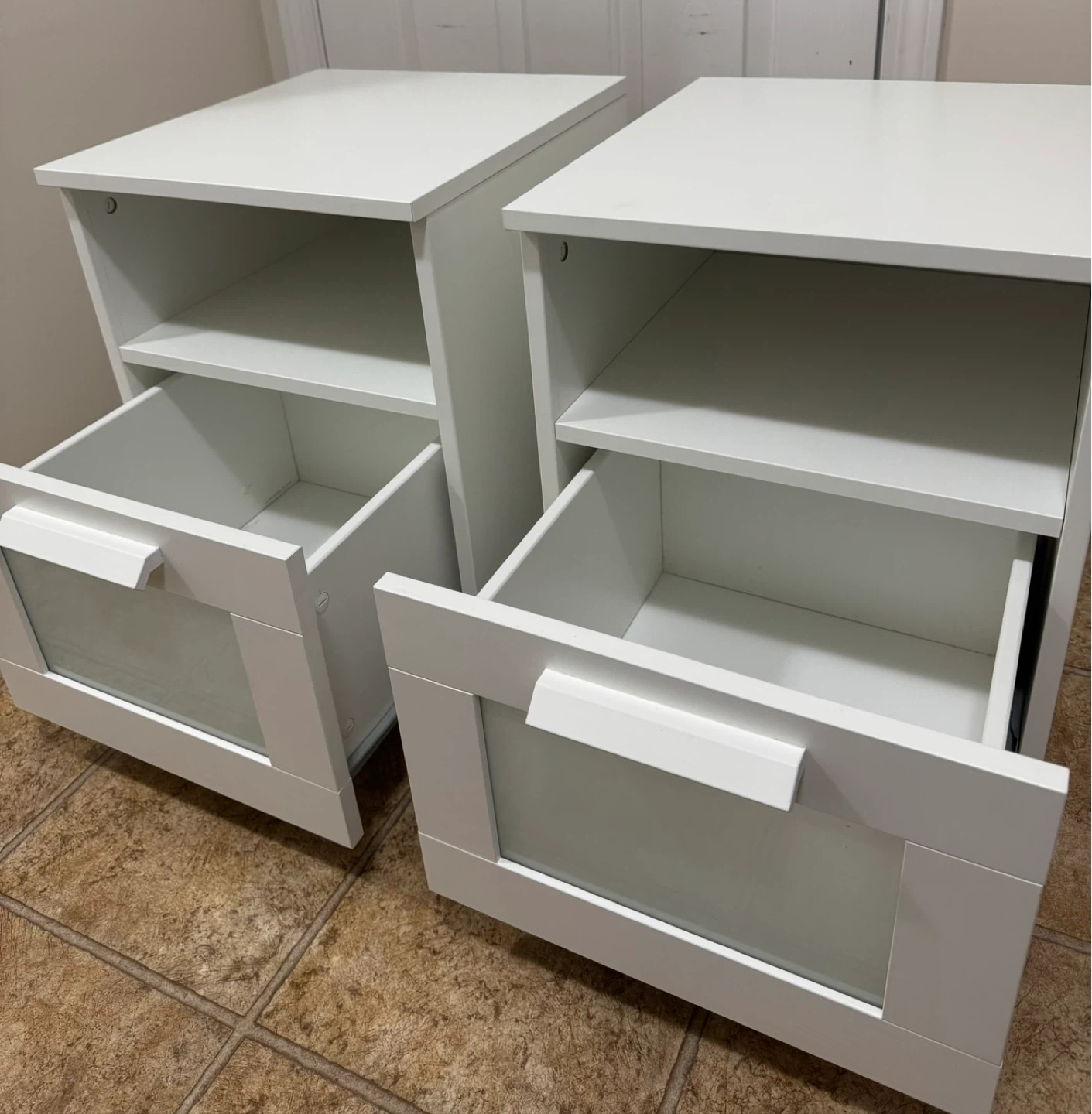 IKEA BRIMNES Nightstand - White