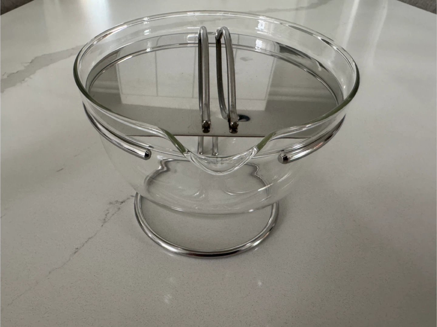 Vintage 90’s Mono Glass Teapot Tassilo Von Grolman Design 3 Cup - photo 4