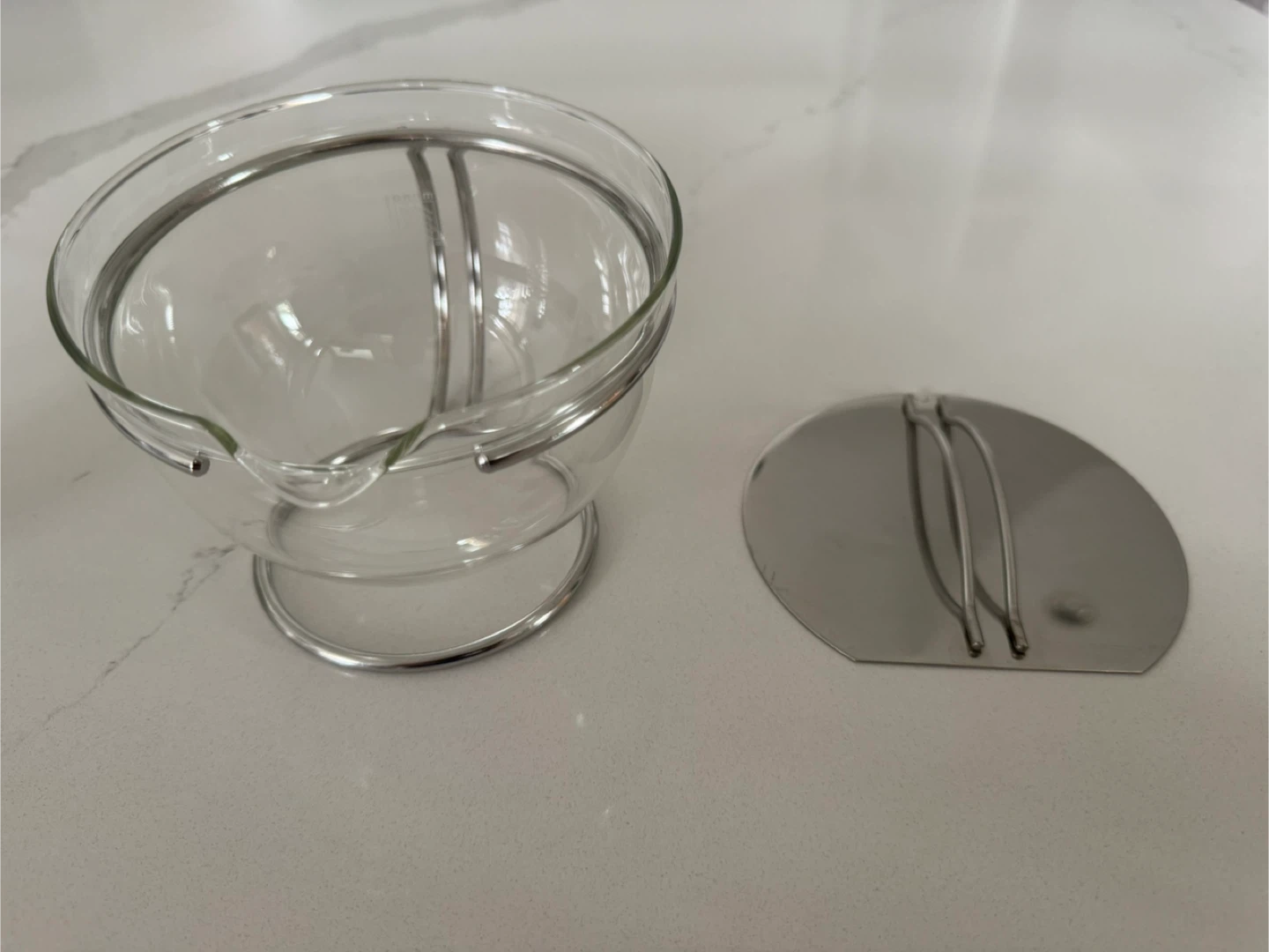 Vintage 90’s Mono Glass Teapot Tassilo Von Grolman Design 3 Cup - photo 5